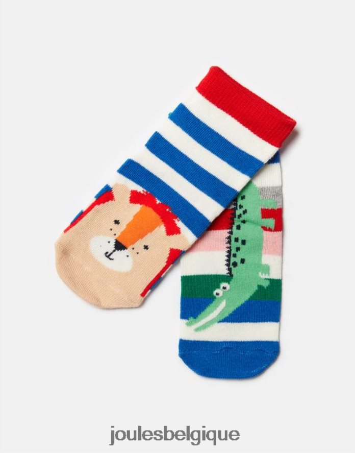 lion croco lot de 2 chaussettes pieds soignés bébés accessoires Joules ND0H6T402