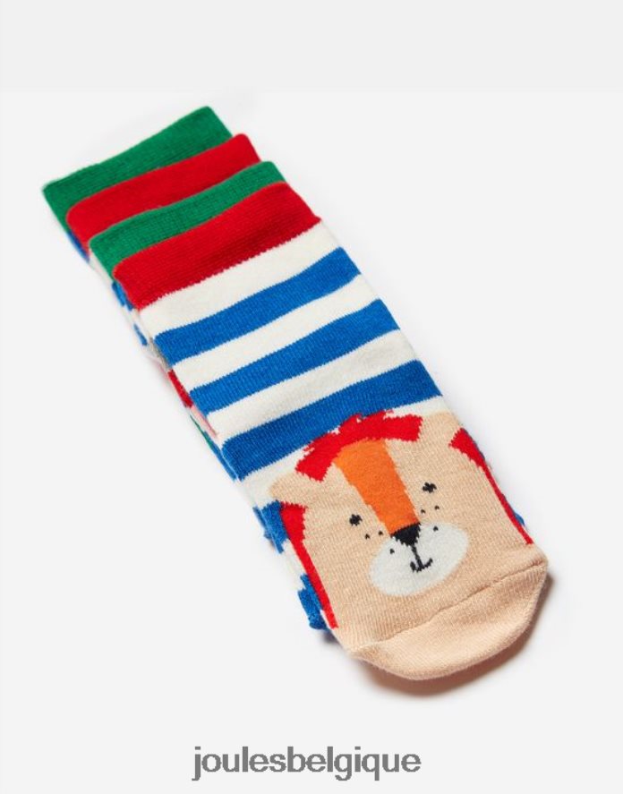 lion croco lot de 2 chaussettes pieds soignés bébés accessoires Joules ND0H6T402
