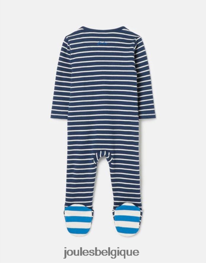lion de la marine combinaison zippée en coton biologique 0-9 mois bébés accessoires Joules ND0H6T430
