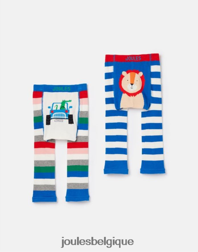 lion-crocodile animé - lot de 2 leggings à personnages bébés vêtements Joules ND0H6T408