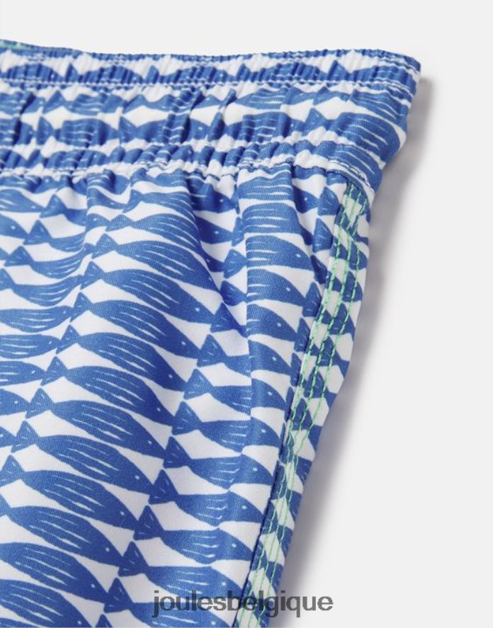 poisson bleu short de bain imprimé océan 2-12 ans bébés vêtements Joules ND0H6T356