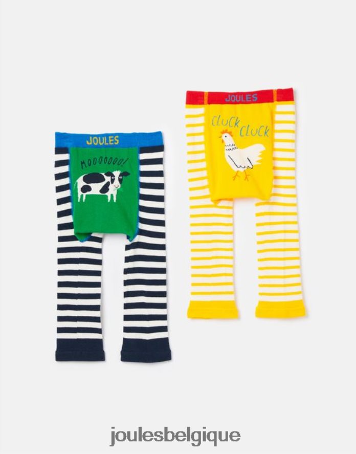 poussin de vache animé - lot de 2 leggings à personnages bébés vêtements Joules ND0H6T423