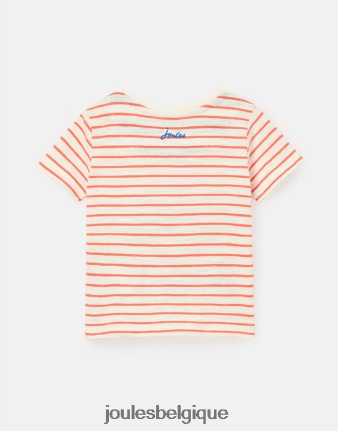 camion à rayures rouges t-shirt tate artwork 0-3 ans bébés vêtements Joules ND0H6T401