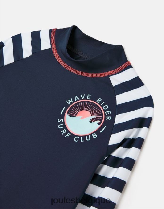 cavalier de vague marine Rashguard Chase à manches longues bébés vêtements Joules ND0H6T365