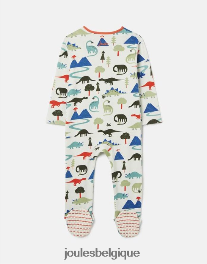 dinosaure combinaison zippée en coton biologique 0-9 mois bébés vêtements Joules ND0H6T429