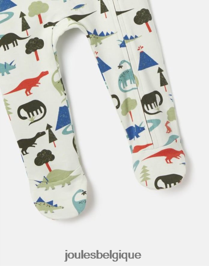 dinosaure combinaison zippée en coton biologique 0-9 mois bébés vêtements Joules ND0H6T429