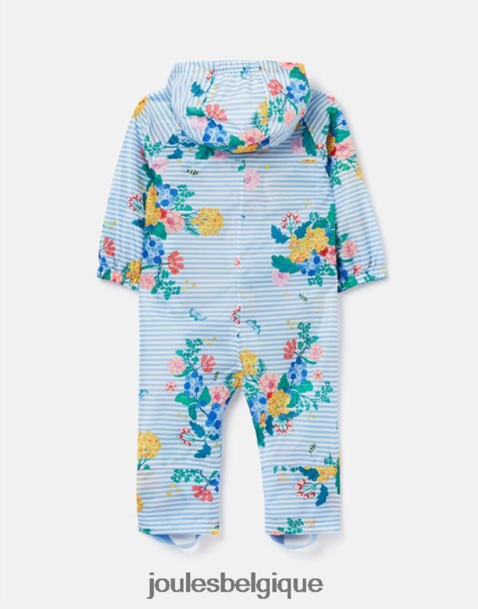 floral à rayures bleues combinaison imperméable flaque d'eau 3 mois-3 ans bébés vêtements Joules ND0H6T414