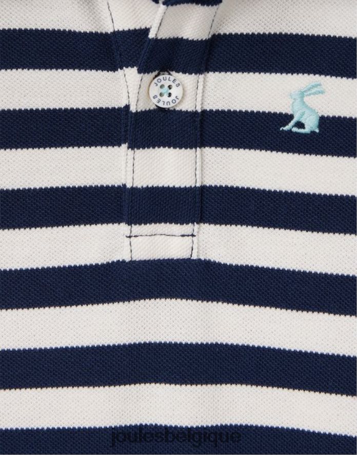 rayure bleue blanche barboteuse polo filbert 0-24 mois bébés vêtements Joules ND0H6T428