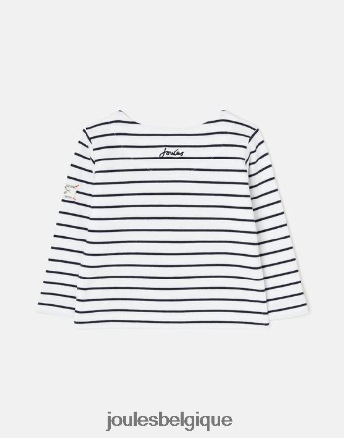 rayure marine t-shirt manches longues à rayures portuaires 0 - 3 ans bébés vêtements Joules ND0H6T415