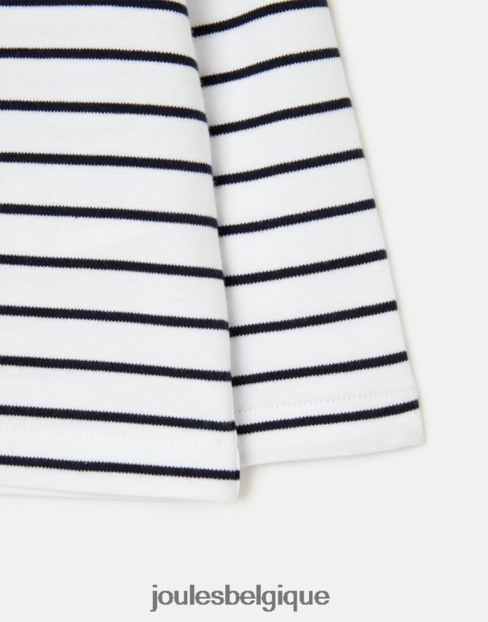 rayure marine t-shirt manches longues à rayures portuaires 0 - 3 ans bébés vêtements Joules ND0H6T415
