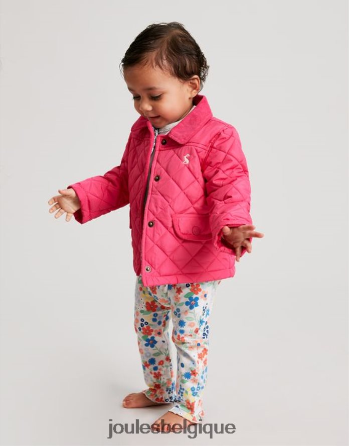 rose pétant manteau matelassé mabel 0-3 ans filles vêtements Joules ND0H6T392