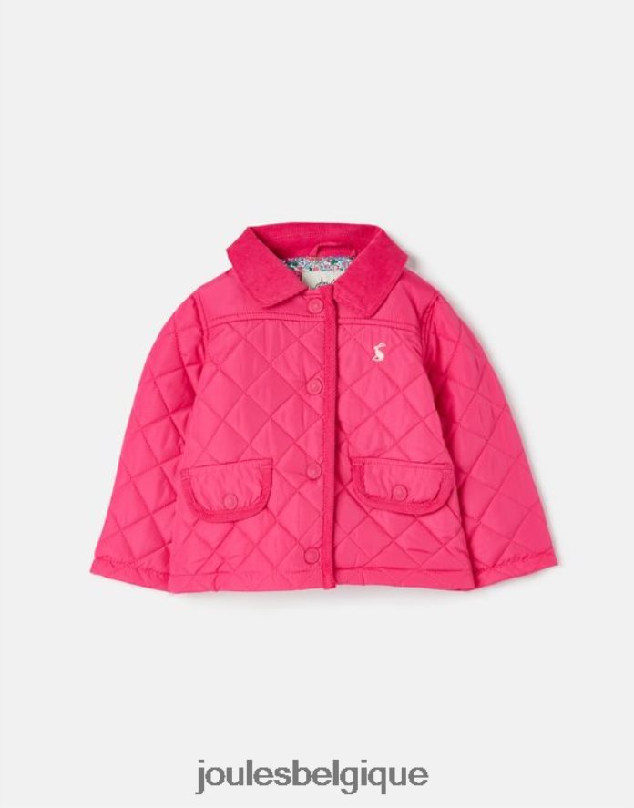 rose pétant manteau matelassé mabel 0-3 ans filles vêtements Joules ND0H6T392