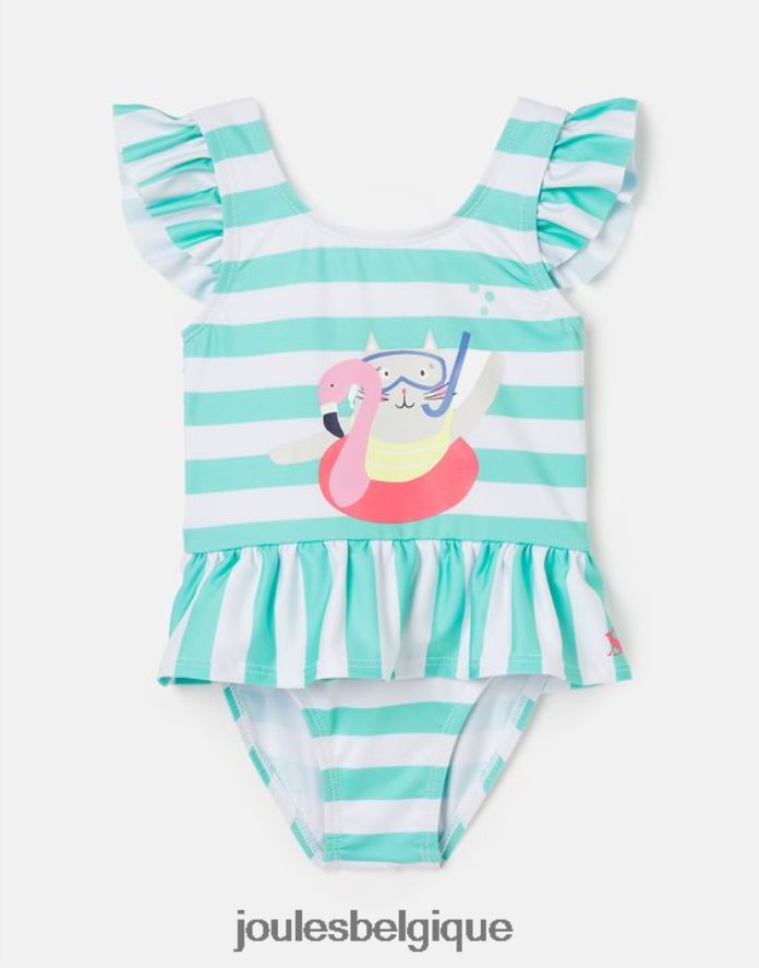 chat à rayures aquatiques maillot de bain frillwell 0-3 ans bébés vêtements Joules ND0H6T420