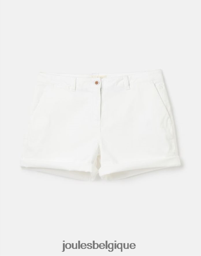 blanc brillant short chino mi-long croisière femmes vêtements Joules ND0H6T49