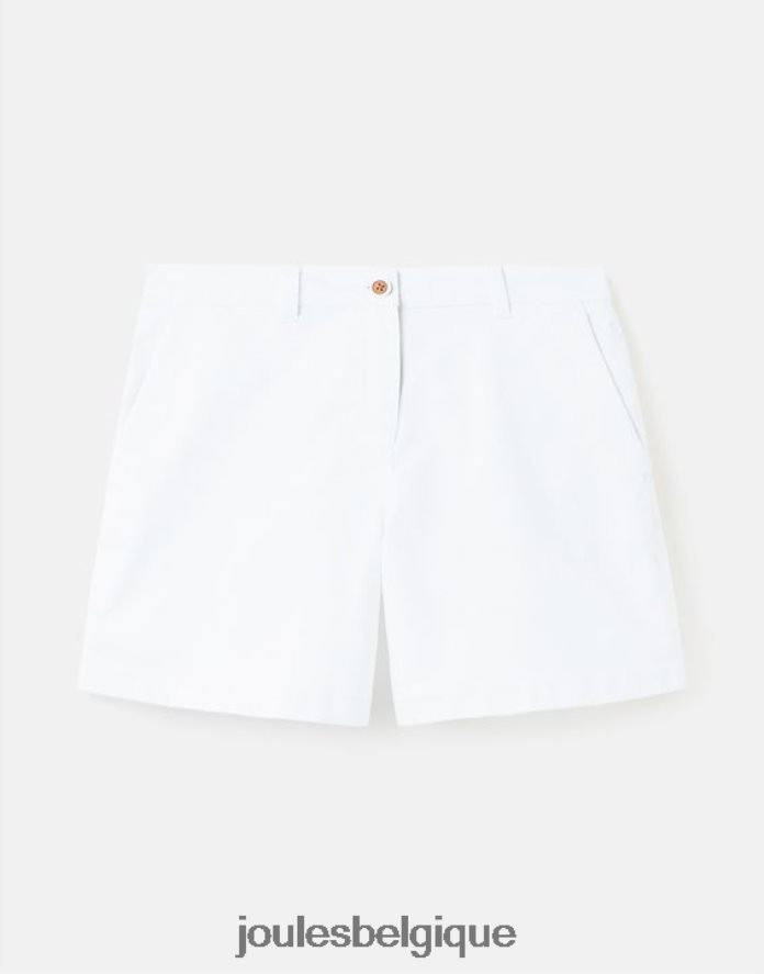 blanc brillant short chino mi-long croisière femmes vêtements Joules ND0H6T74