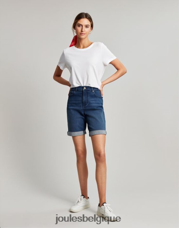 indigo moyen short long en jean shirley femmes vêtements Joules ND0H6T73