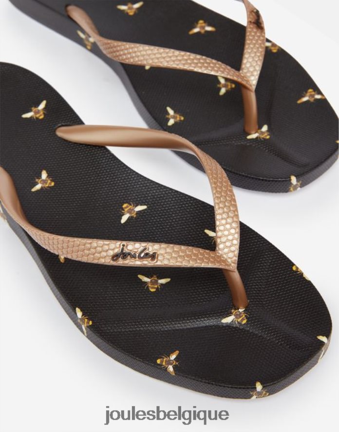 abeille noire tongs sunvale femmes chaussure Joules ND0H6T151
