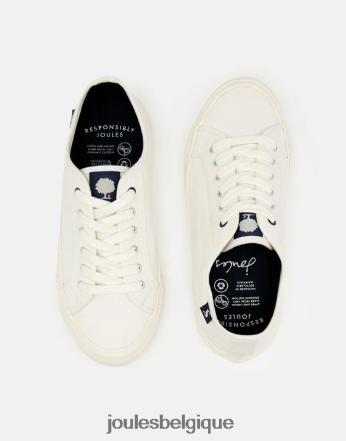 blanc baskets à escarpins Coast bio femmes chaussure Joules ND0H6T141