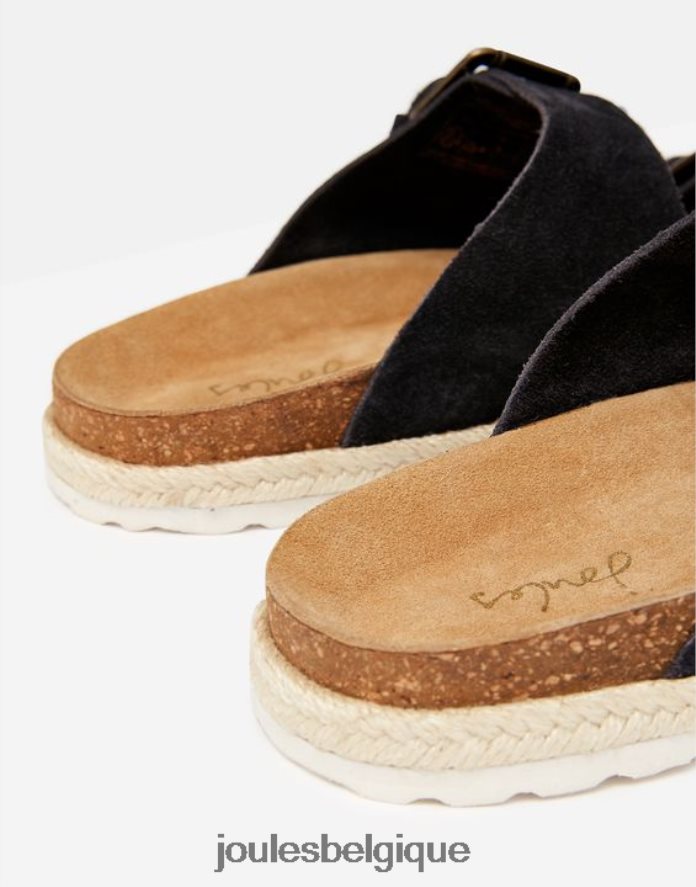 caban marine claquettes à boucle en daim Lucinda femmes chaussure Joules ND0H6T142