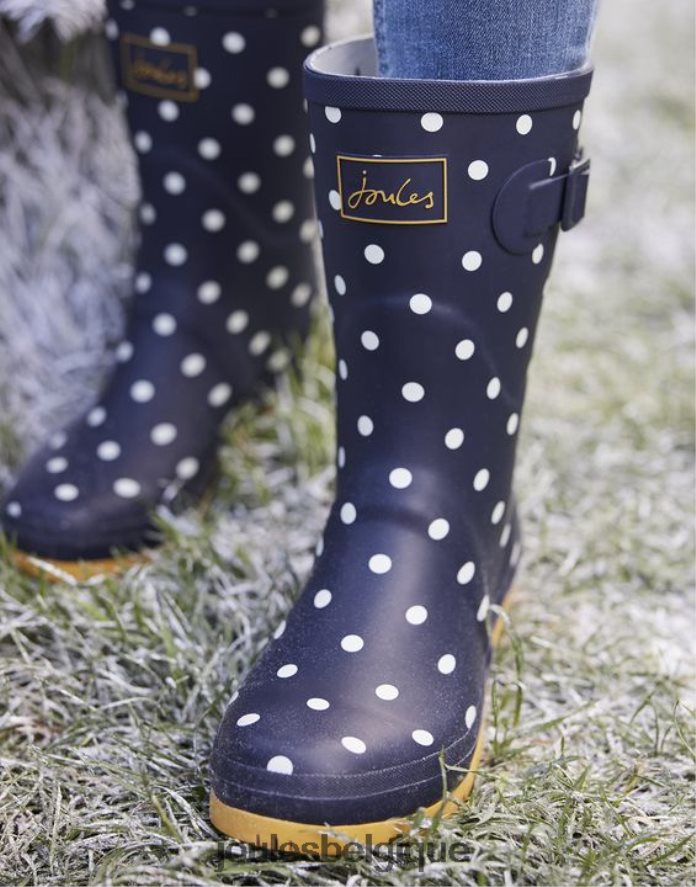 spot de la marine française bottes de pluie mi-hautes imprimées Molly femmes chaussure Joules ND0H6T145
