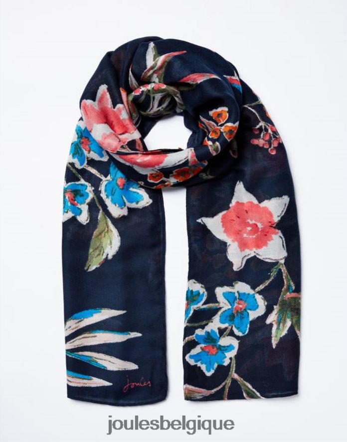 pic floral écharpe tissée légère à imprimé rectangulaire River femmes accessoires Joules ND0H6T155