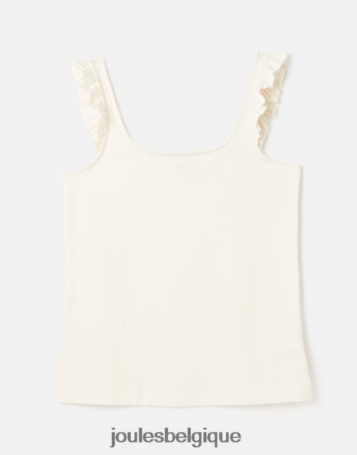 crème débardeur claire à volants femmes vêtements Joules ND0H6T130