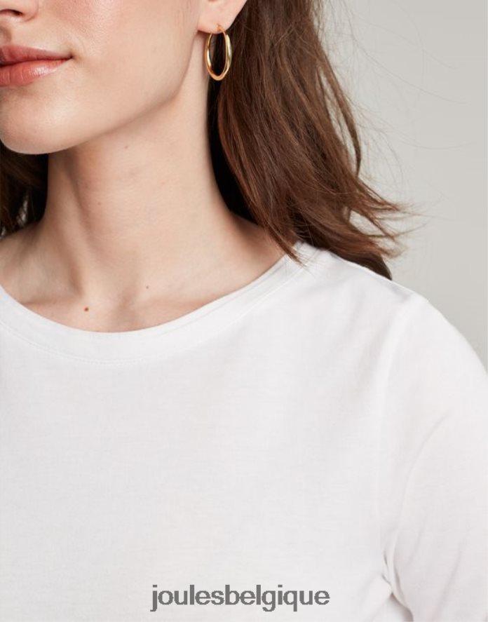 crème haut à manches longues Holly Crew femmes vêtements Joules ND0H6T5