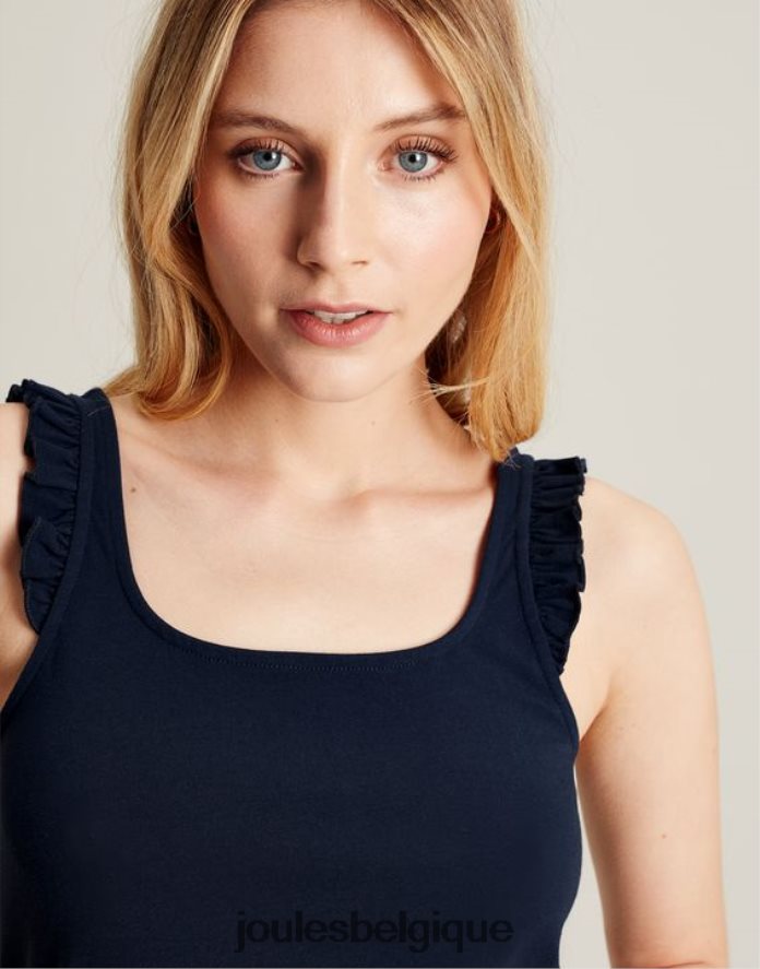 marine française débardeur claire à volants femmes vêtements Joules ND0H6T119