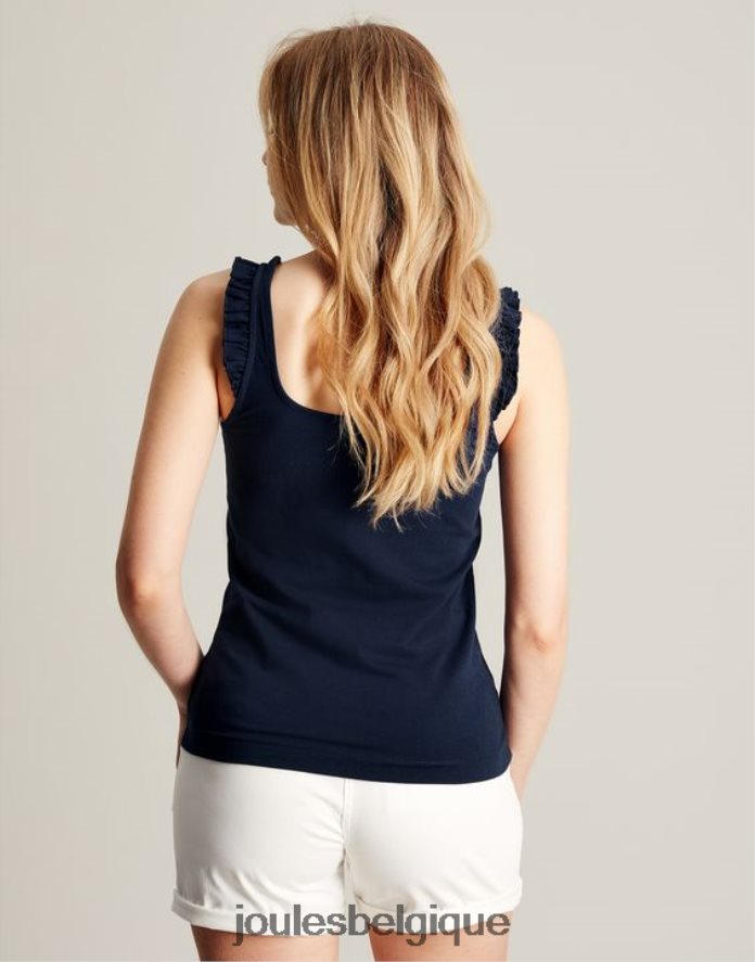 marine française débardeur claire à volants femmes vêtements Joules ND0H6T119