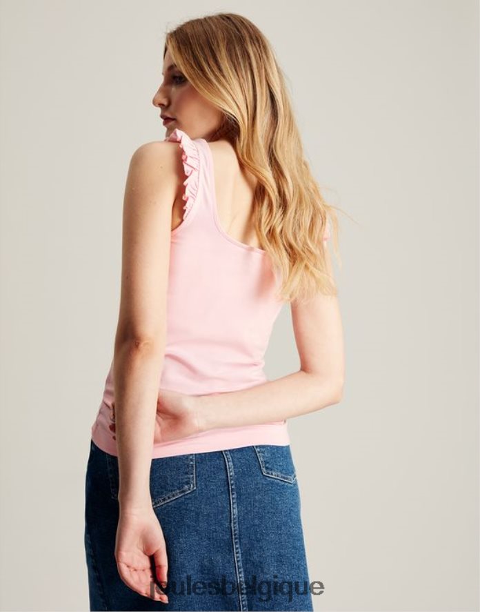 rose débardeur claire à volants femmes vêtements Joules ND0H6T117