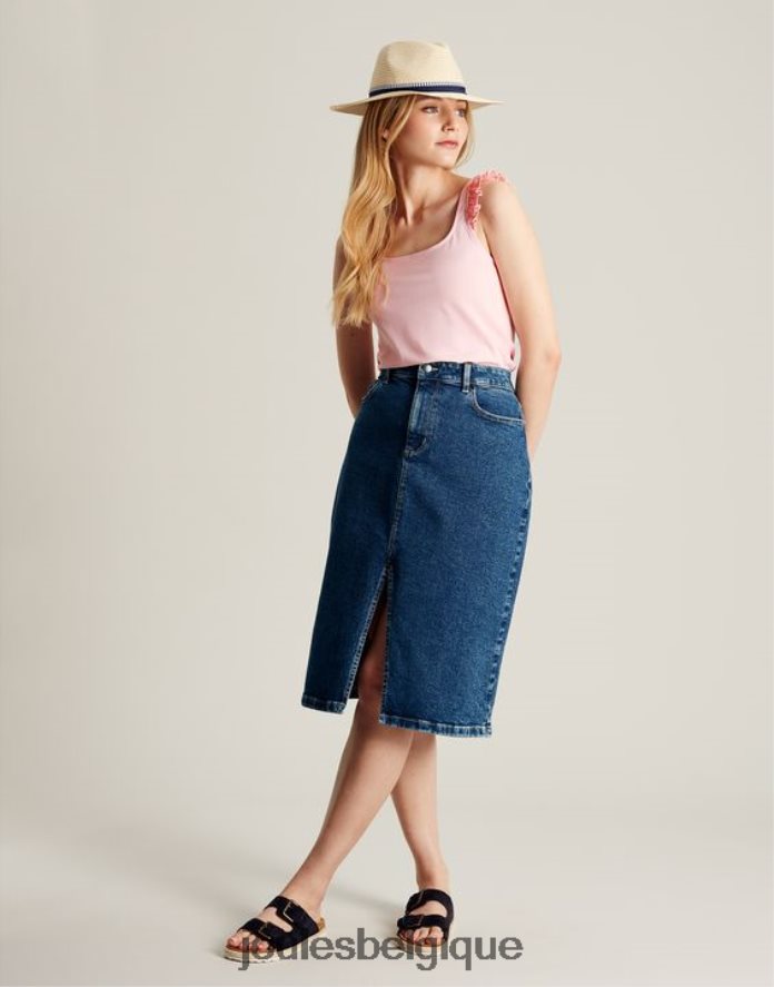 rose débardeur claire à volants femmes vêtements Joules ND0H6T117