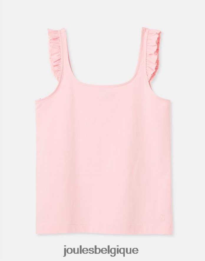 rose débardeur claire à volants femmes vêtements Joules ND0H6T117