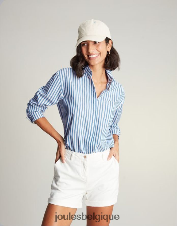 bande bleue amilla - chemise à épaules tombantes femmes vêtements Joules ND0H6T3