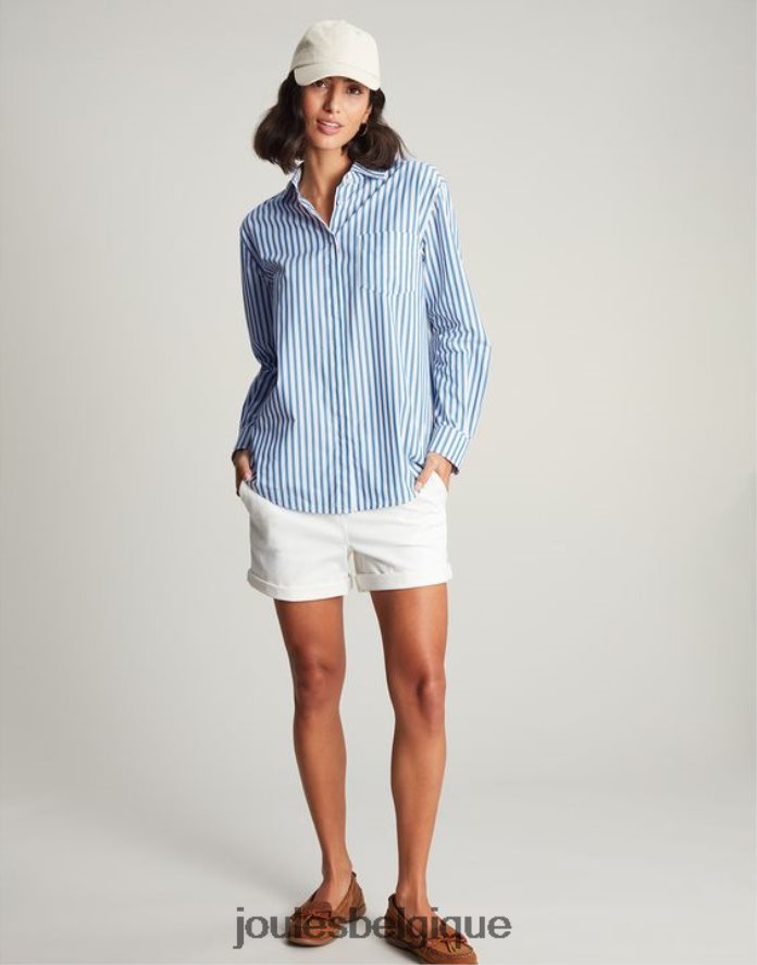 bande bleue amilla - chemise à épaules tombantes femmes vêtements Joules ND0H6T3