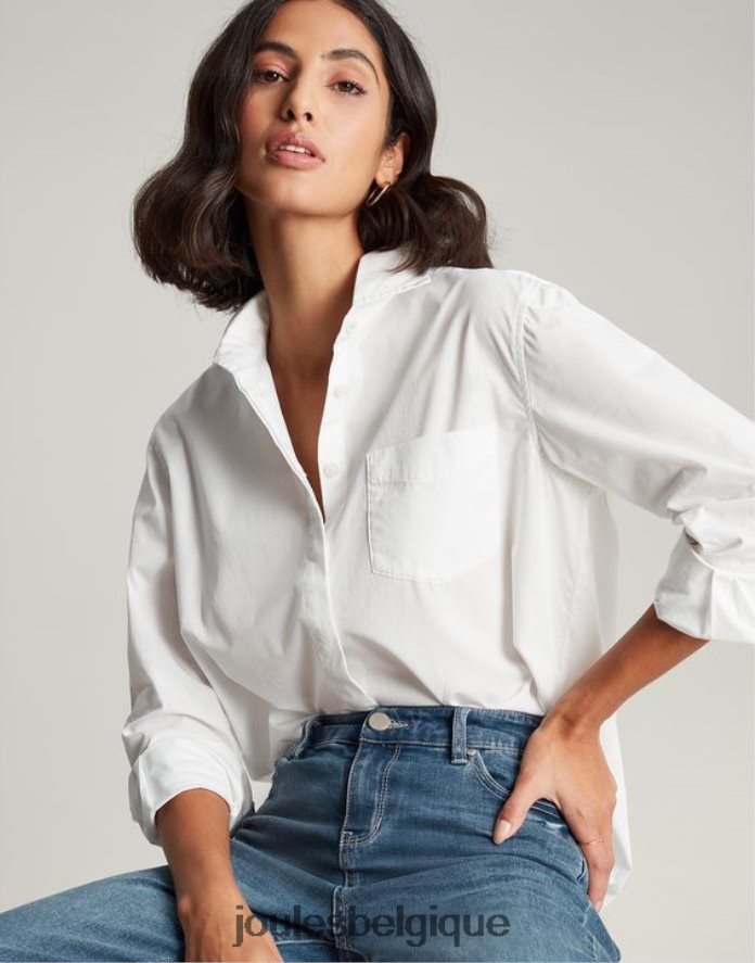crème amilla - chemise à épaules tombantes femmes vêtements Joules ND0H6T9