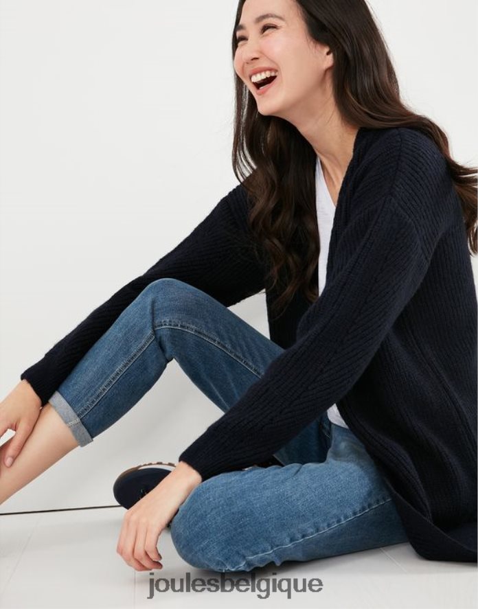 gemme bleue cardigan long caroline femmes vêtements Joules ND0H6T139