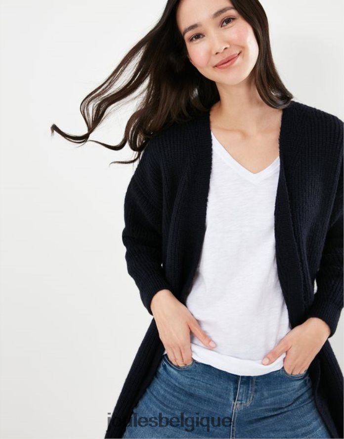 gemme bleue cardigan long caroline femmes vêtements Joules ND0H6T139