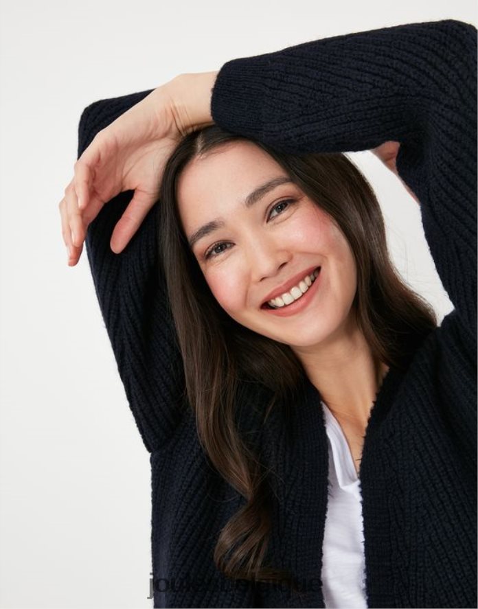 gemme bleue cardigan long caroline femmes vêtements Joules ND0H6T139