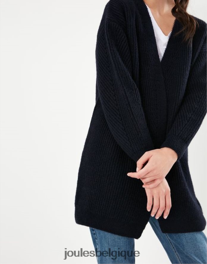 gemme bleue cardigan long caroline femmes vêtements Joules ND0H6T139