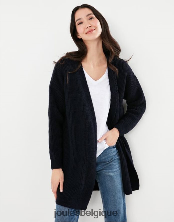 gemme bleue cardigan long caroline femmes vêtements Joules ND0H6T139