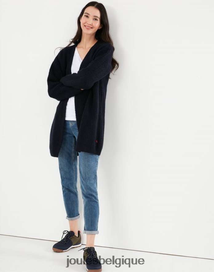 gemme bleue cardigan long caroline femmes vêtements Joules ND0H6T139