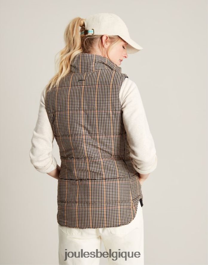 noir gilet réversible atwell à courtepointe en diamant femmes vêtements Joules ND0H6T50