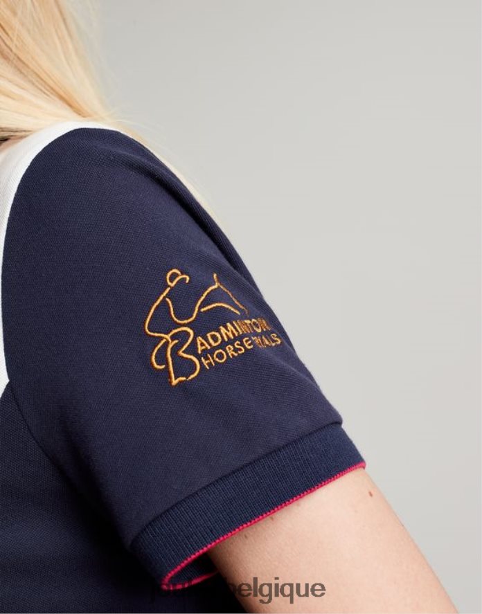 crème polo orné de badminton femmes vêtements Joules ND0H6T75