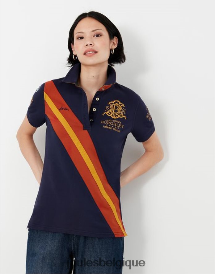 marine française polo burghley 2022 femmes vêtements Joules ND0H6T135