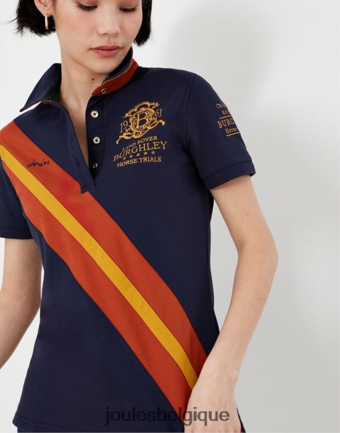 marine française polo burghley 2022 femmes vêtements Joules ND0H6T135