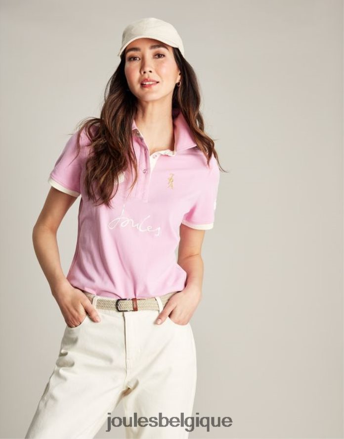 rose clair polo beaufort femmes vêtements Joules ND0H6T72