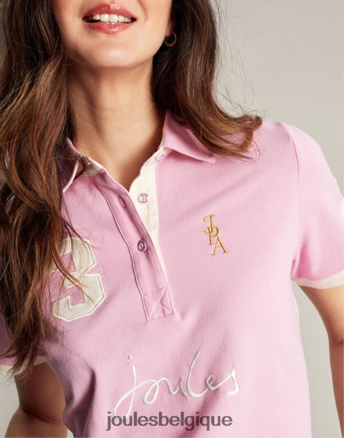 rose clair polo beaufort femmes vêtements Joules ND0H6T72