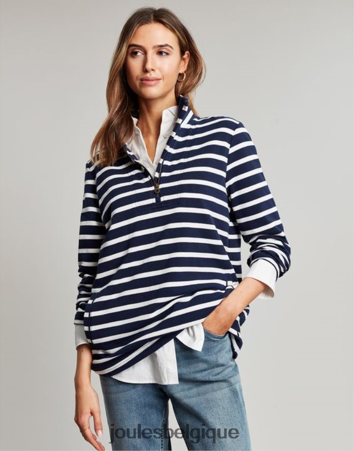 rayure crème marine sweat à rayures femmes vêtements Joules ND0H6T27