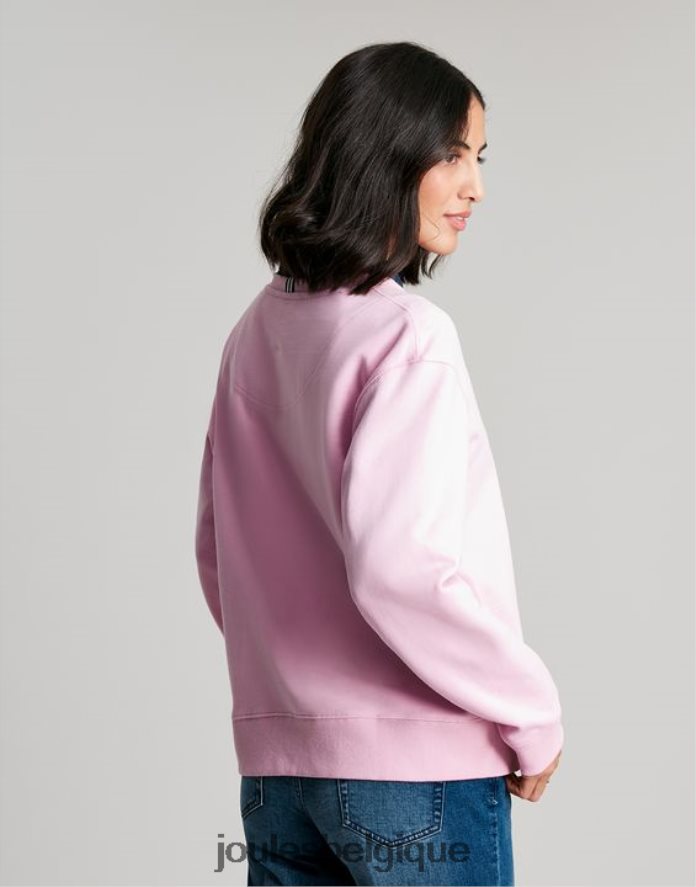 rose de l'aube sweat à col ras du cou Monique femmes vêtements Joules ND0H6T65
