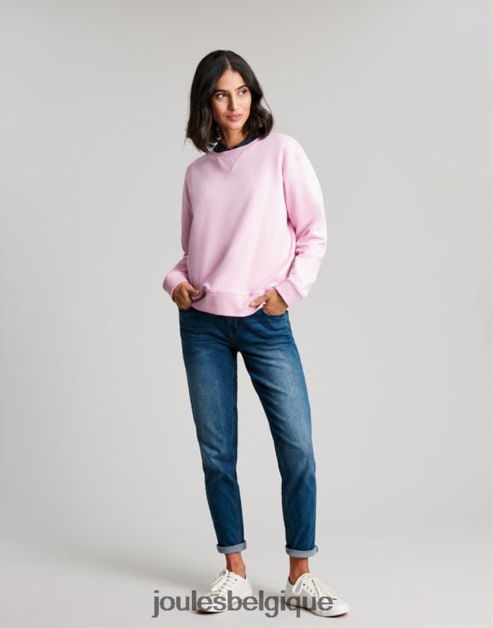 rose de l'aube sweat à col ras du cou Monique femmes vêtements Joules ND0H6T65